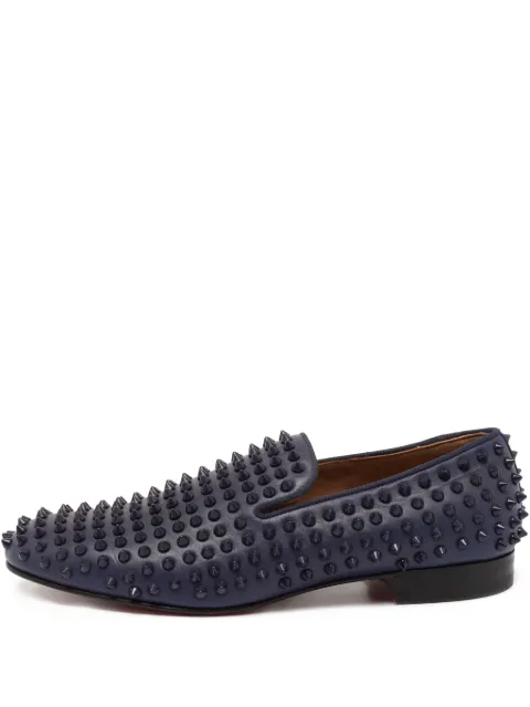 Christian Louboutin Pre-Owned studded leather loafers
