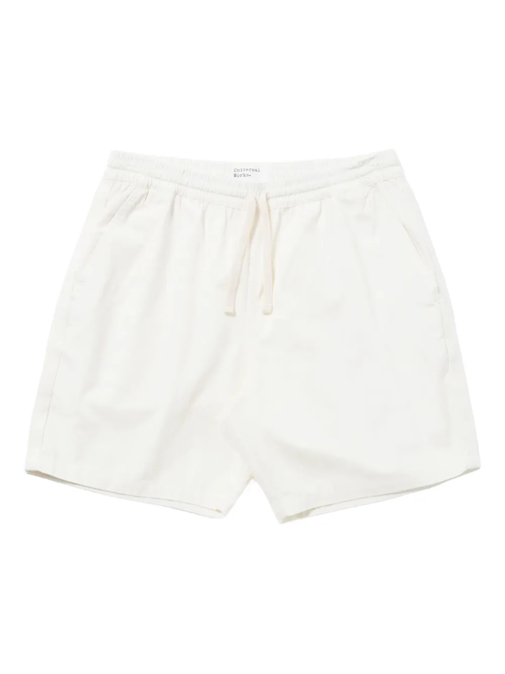 Universal Works drawstring elasticated shorts | Neutrals | Image 1