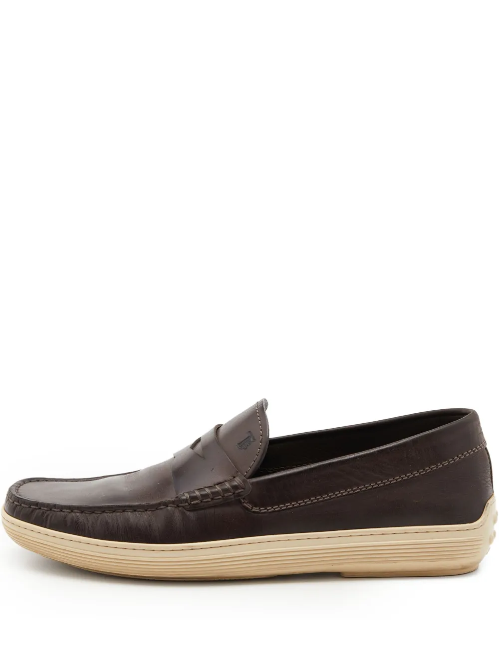 Tod's Vintage leather penny loafers | Brown | Image 1