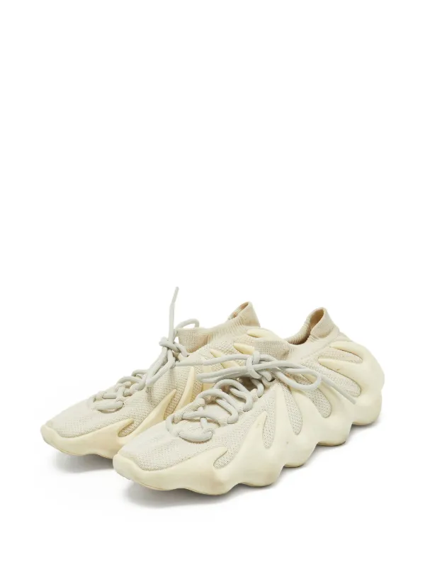 Adidas Yeezy Tenis 450 De Archivo Con Suela Esculpida Blanco