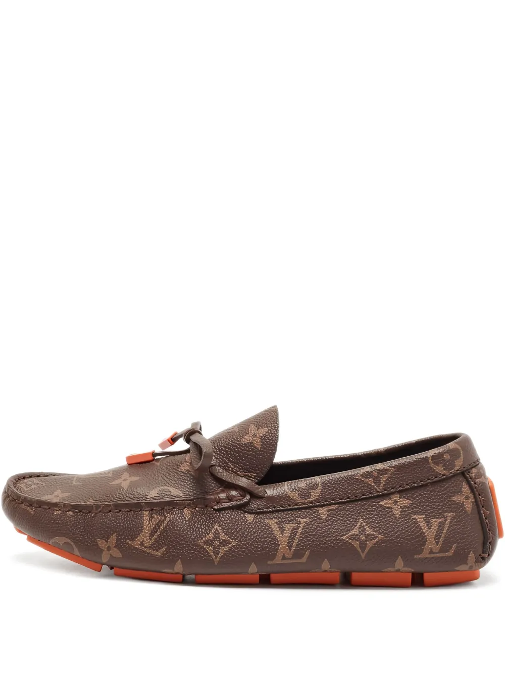 Louis Vuitton Pre-Owned monogram-pattern loafers | Brown | Image 1