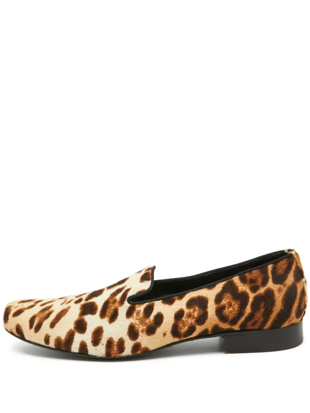 Dolce & Gabbana Pre-Owned leopard-print loafers | Brown | Image 1