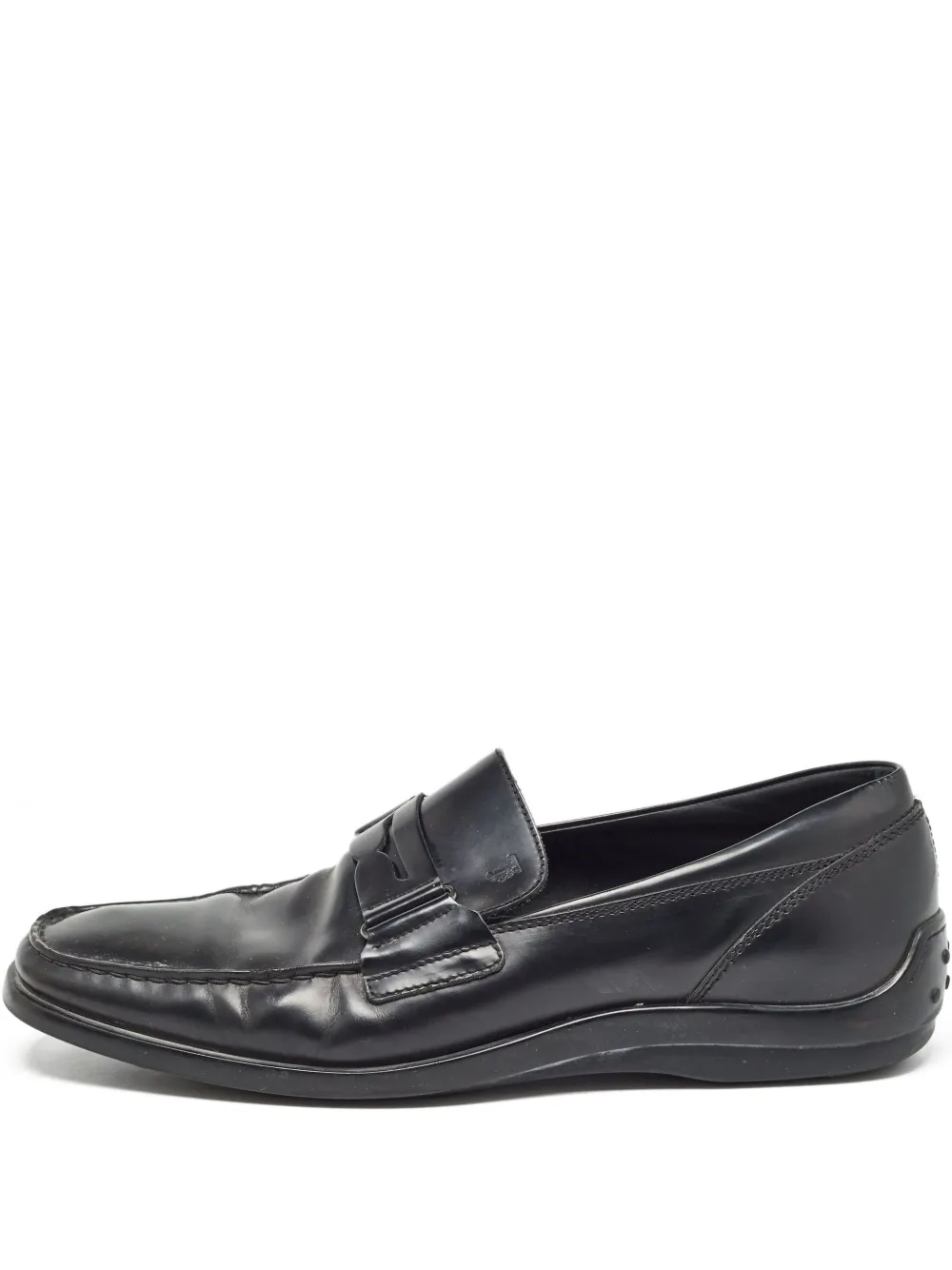 Tod's Vintage Pre-owned leather penny  loafers | Black | Image 1