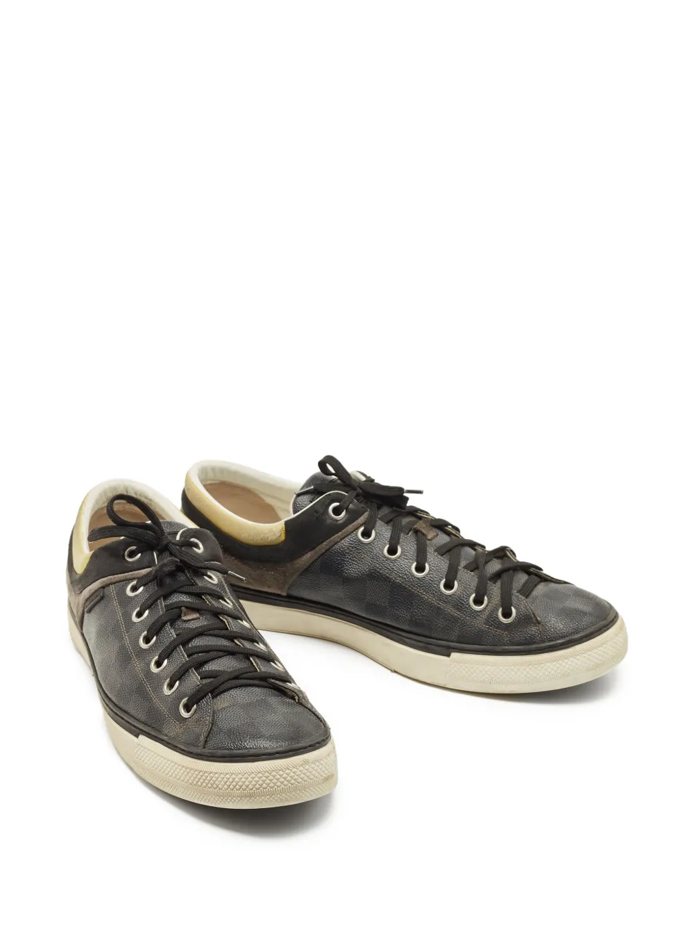 Louis Vuitton Pre-Owned Damier Graphite Sneakersa aus Canvas | Image 2