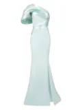 Gaby Charbachy one-shoulder mermaid gown - Green