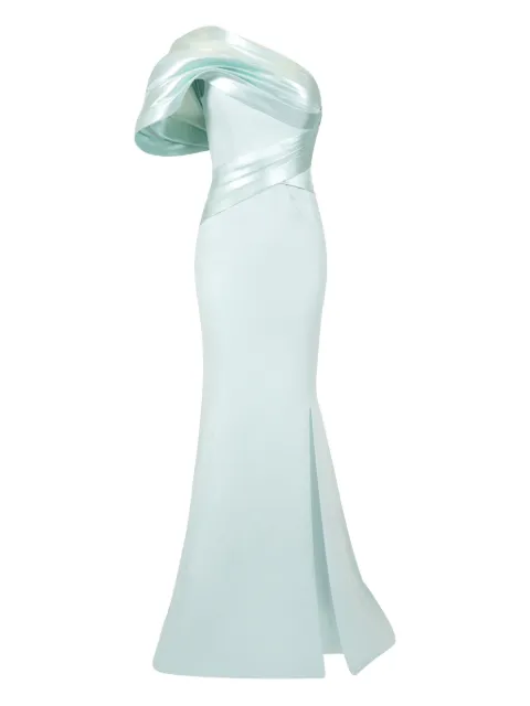Gaby Charbachy  one-shoulder mermaid gown