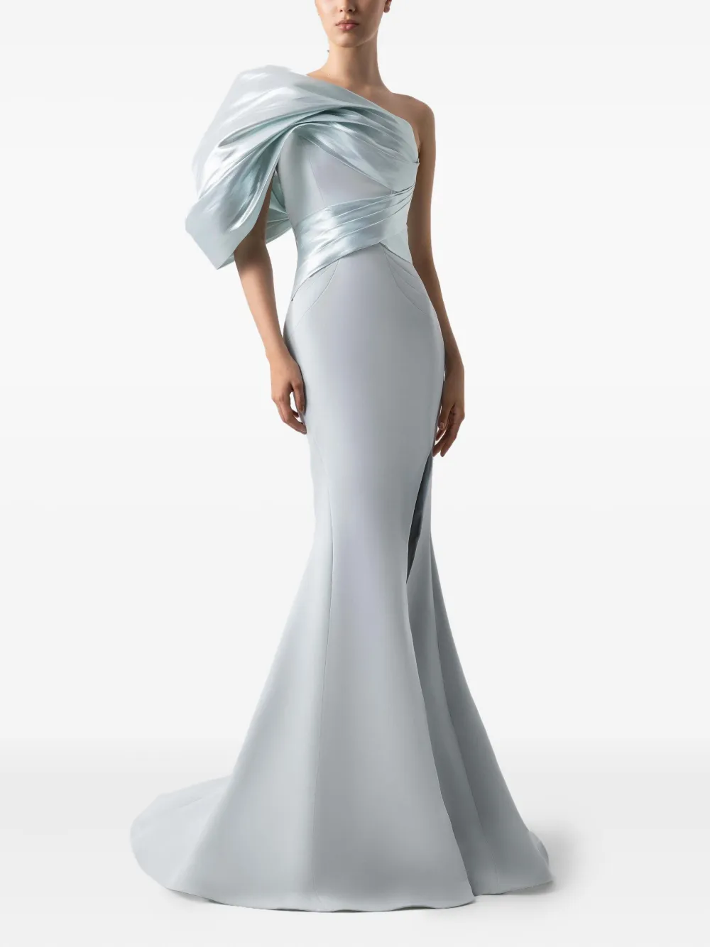 Gaby Charbachy Off-shoulder avondjurk - Groen