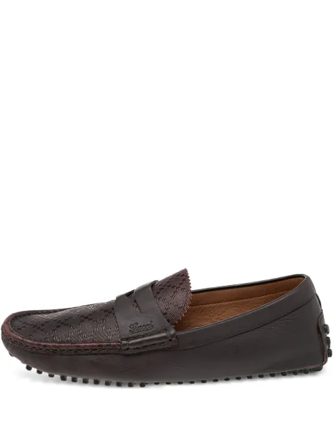 Gucci Pre-Owned leather penny loafers