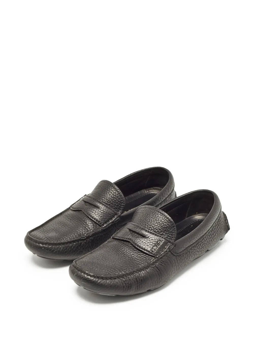 Prada Pre-Owned logo-lettering loafers | Image 2