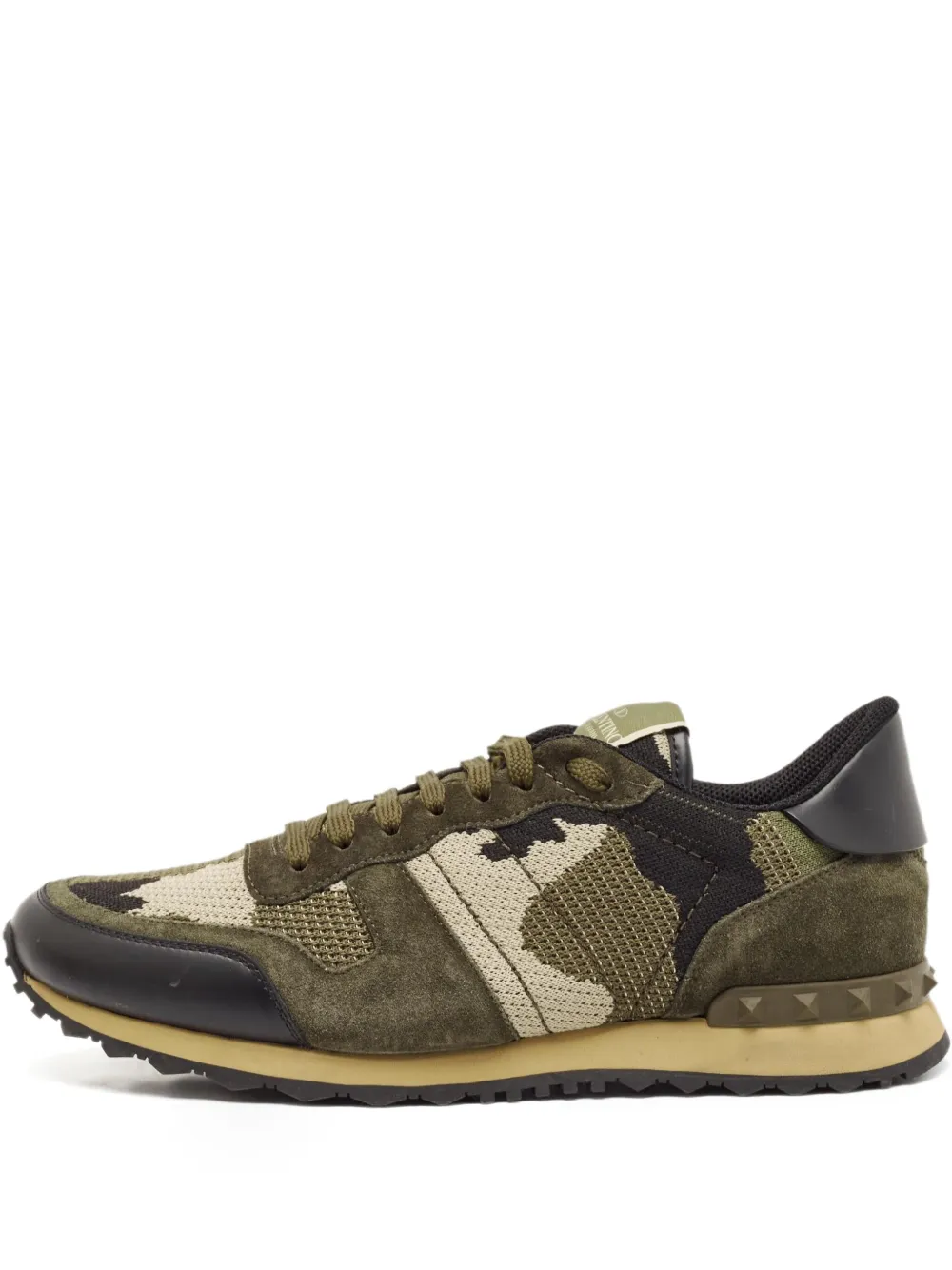 camouflage-print sneakers