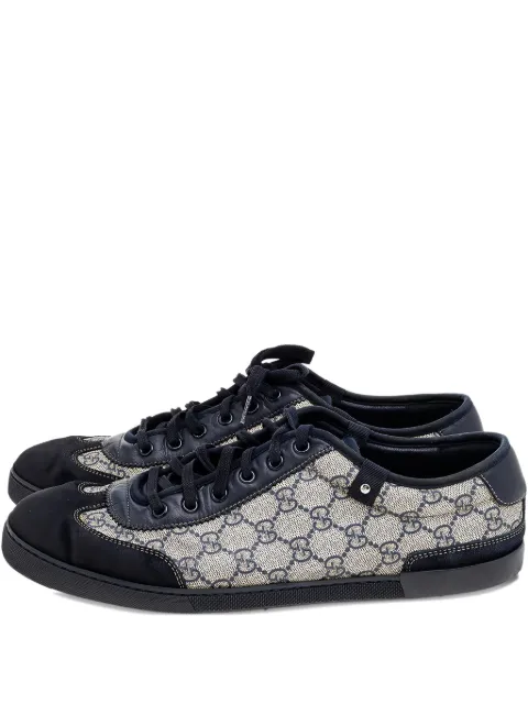 Gucci Pre-Owned logo-canvas sneakers