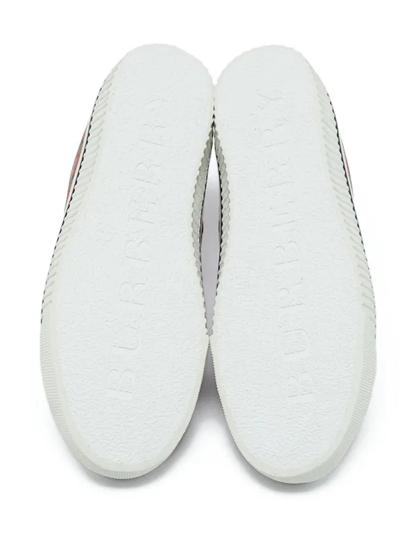 Burberry Pre-Owned Tenis Kingly Rojo FARFETCH CO