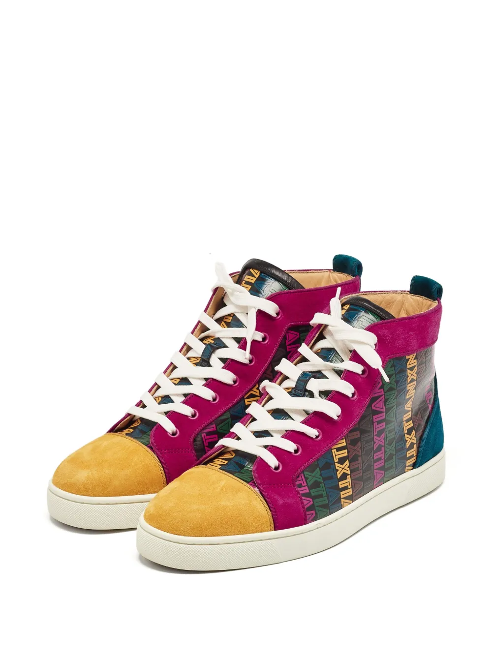 Christian Louboutin Pre-Owned panelled high-top sneakers | Image 2