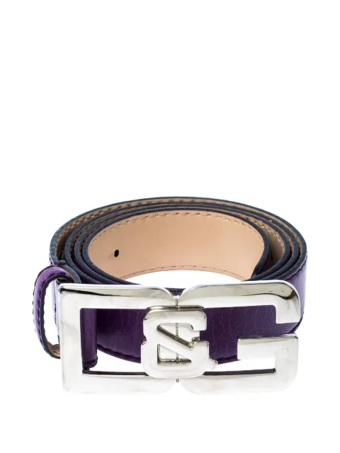 D&G Vintage logo-plaque leather belt