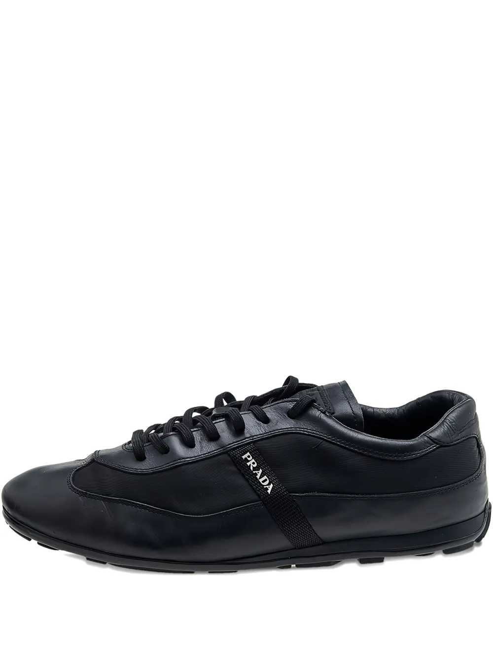 Prada Pre-Owned leather sneakers - ブラック Prada Pre-Owned leather sneakers - ブラック