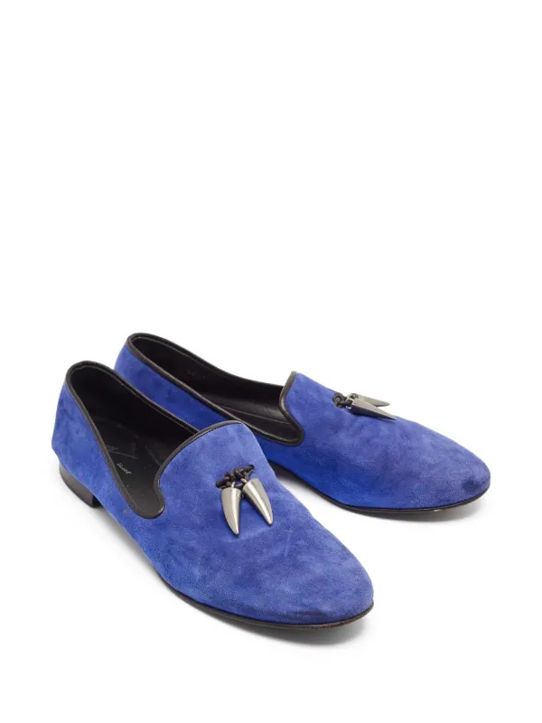 Giuseppe Zanotti ブルーローファー Giuseppe Zanotti Vintage Kevin ローファー | ブルー | FARFETCH JP