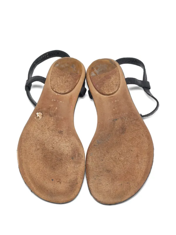 Balenciaga Pre-Owned スタッズ レザーサンダル | ブラック