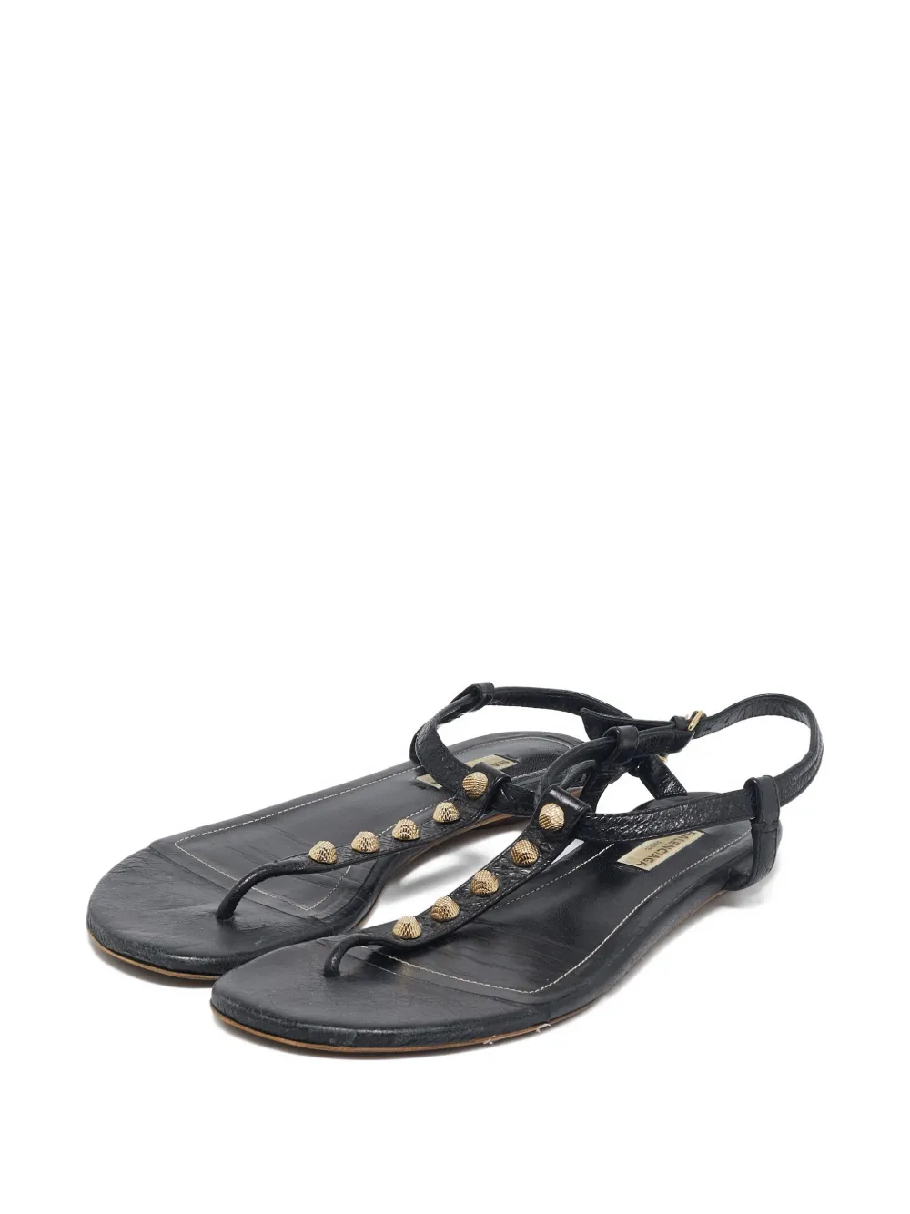 Balenciaga Pre-Owned Sandalen met studs - Zwart