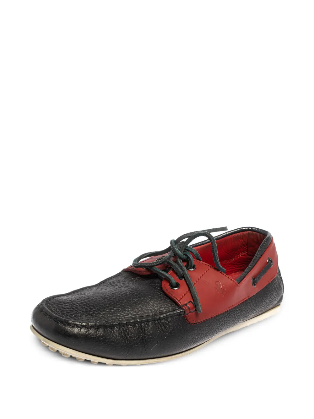 Tod's Vintage xpre-owned two-tone leather boat shoes | Image 2