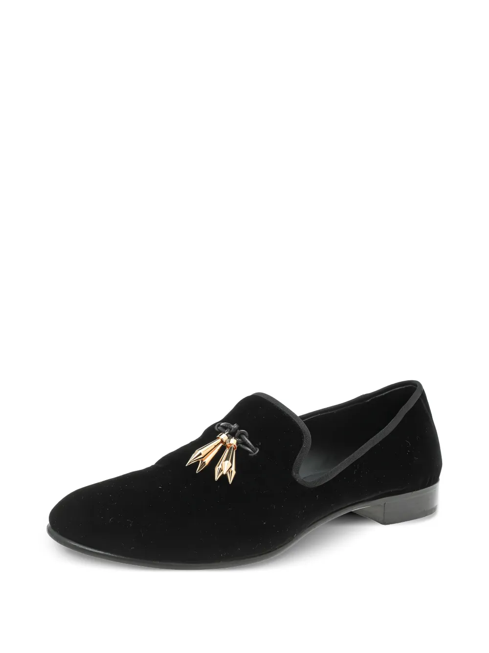 Giuseppe Zanotti Vintage pre-owned decorative-tassel velvet loafers | Image 2