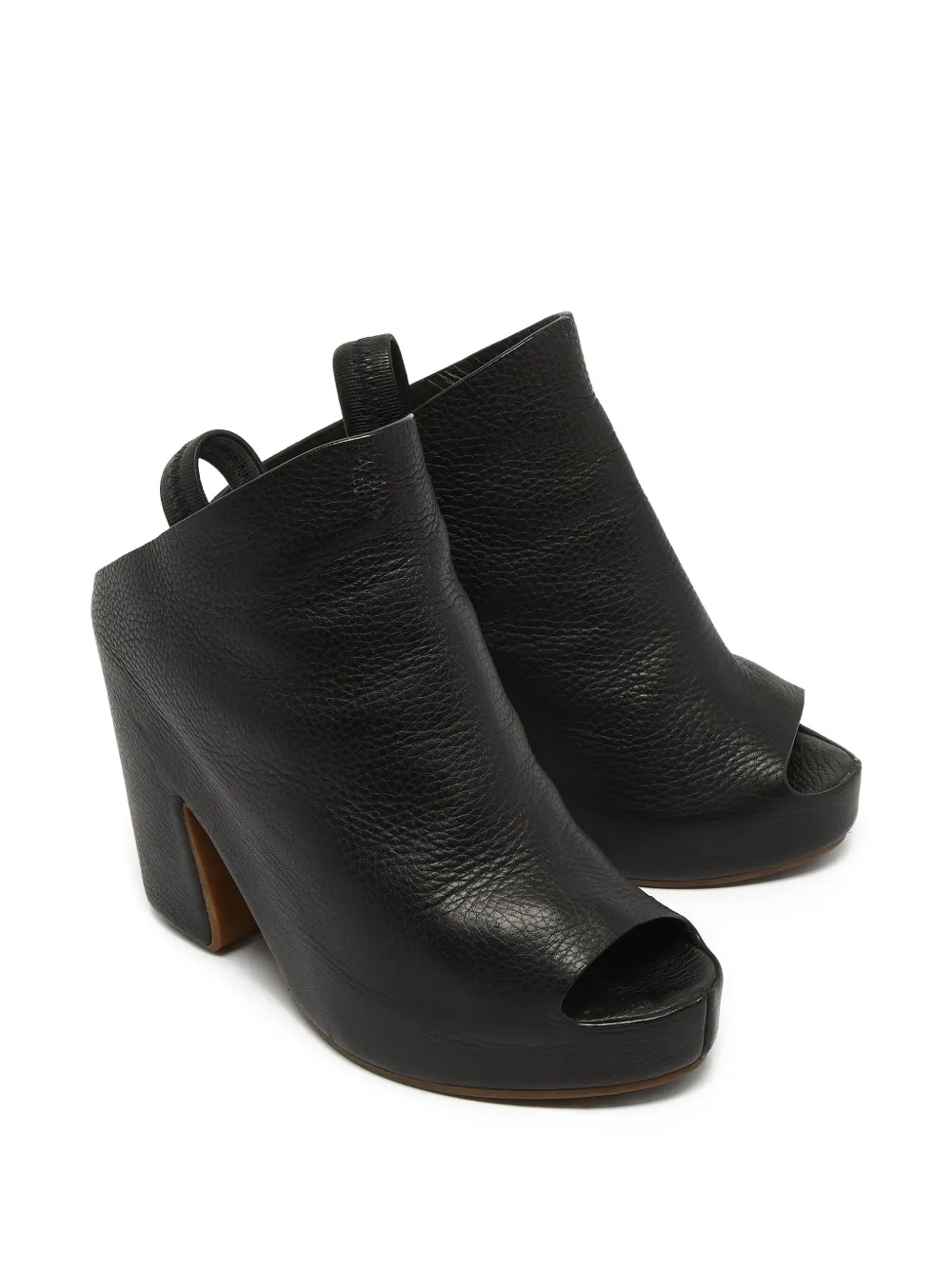 Balenciaga Pre-Owned 115 mm leren enkellaarzen - Zwart