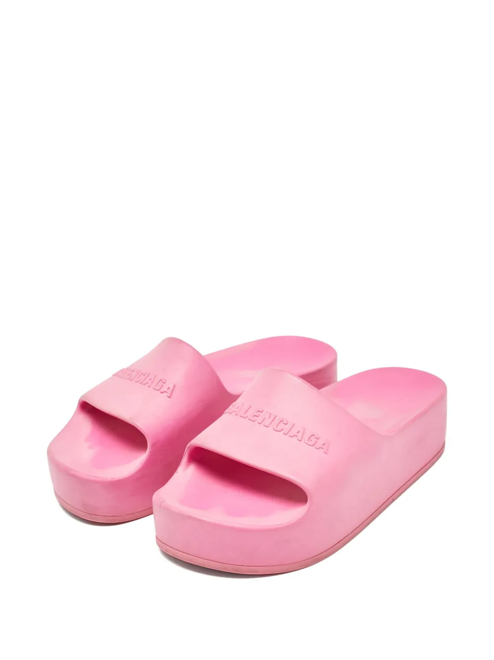 Balenciaga Pre-Owned logo-embossed slides | Image 2