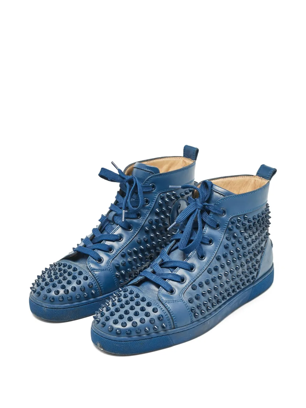Christian Louboutin Pre-Owned spiked leather high-top sneakers | Image 2