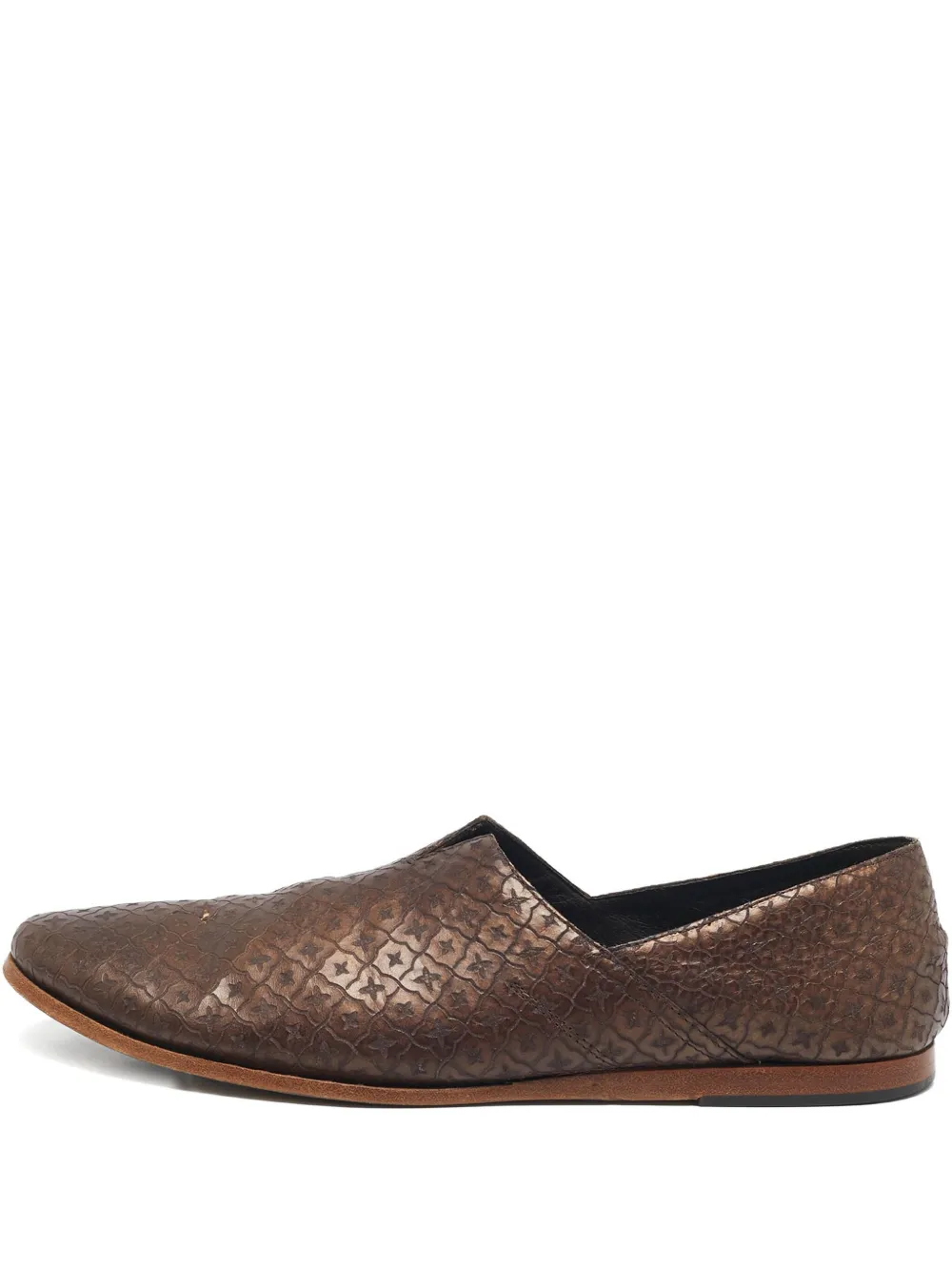 Giorgio Armani Pre-Owned leather loafers | Brown | Image 1