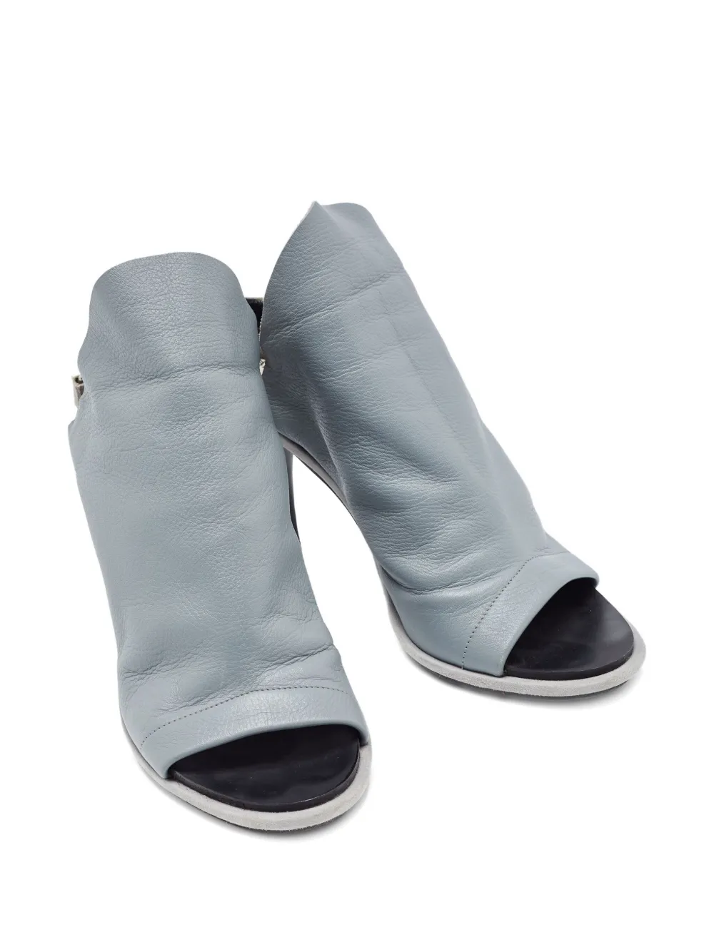 Balenciaga Pre-Owned 100 mm leren sandalen met hak - Grijs