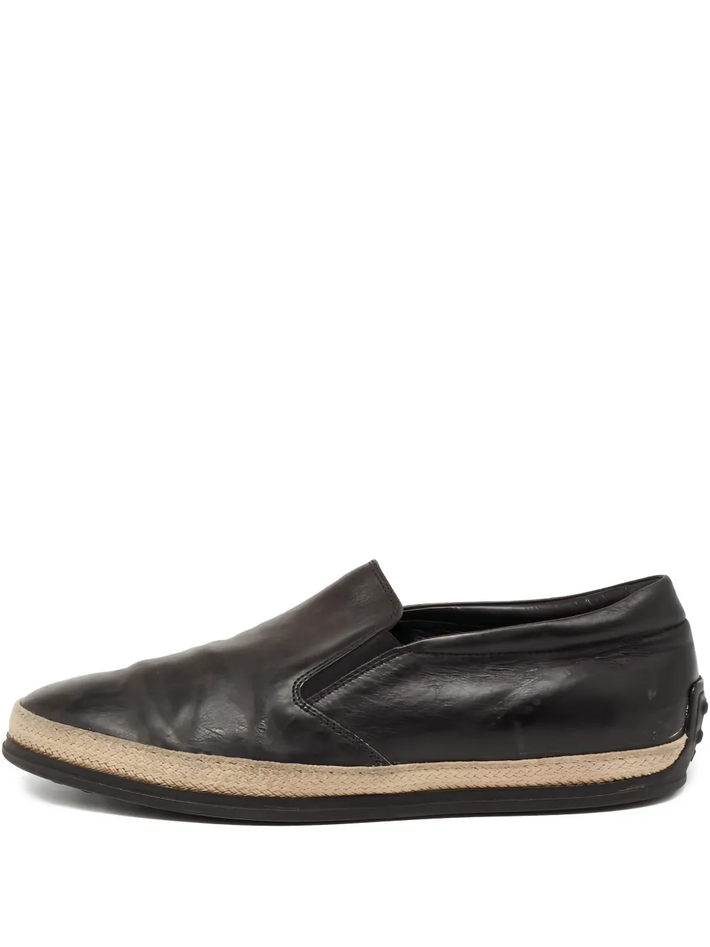 Tod's Vintage alpargatas slip-on con de archivo | negro | Image 1