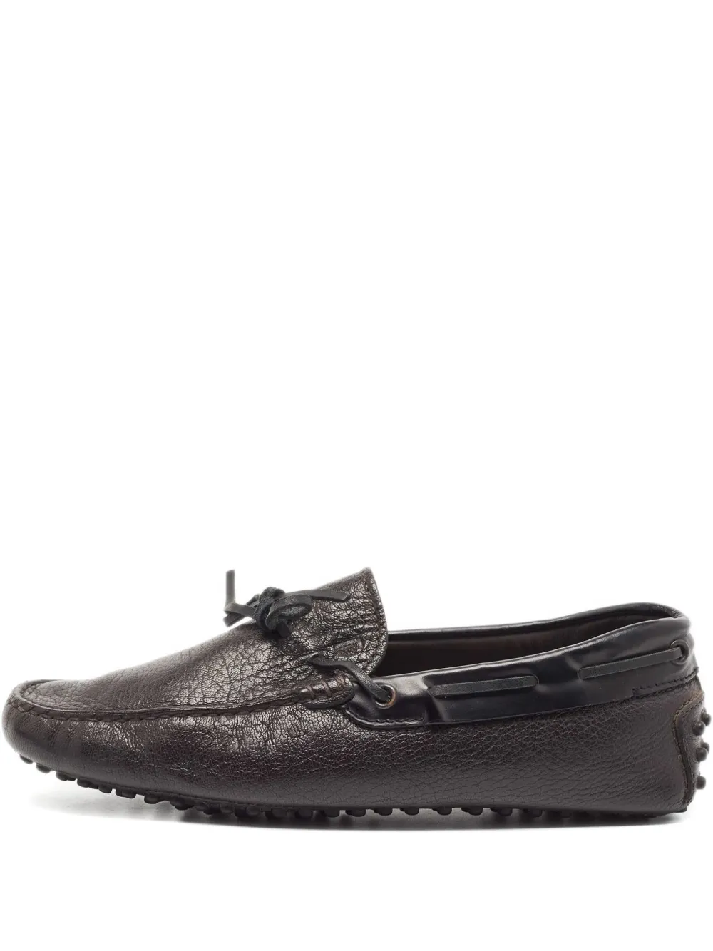 Tod's Vintage pre-owned pebble-leather loafers | Black | Image 1