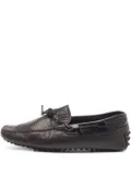 Tod's Vintage leather pebble loafers - Black