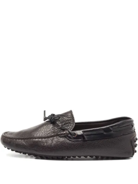 Tod's Vintage pre-owned pebble-leather loafers