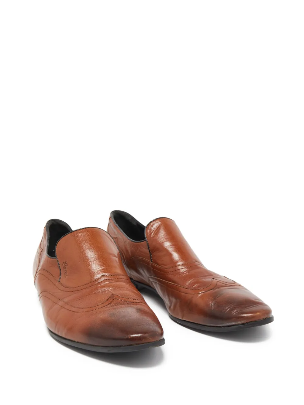 Gucci Pre-Owned leather slip-on shoes | Image 2