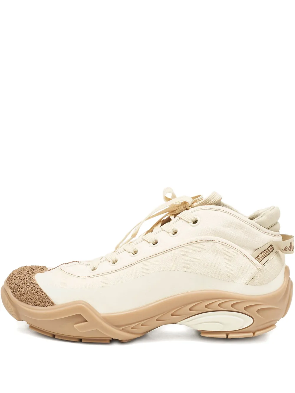 lace-up rubber sneakers