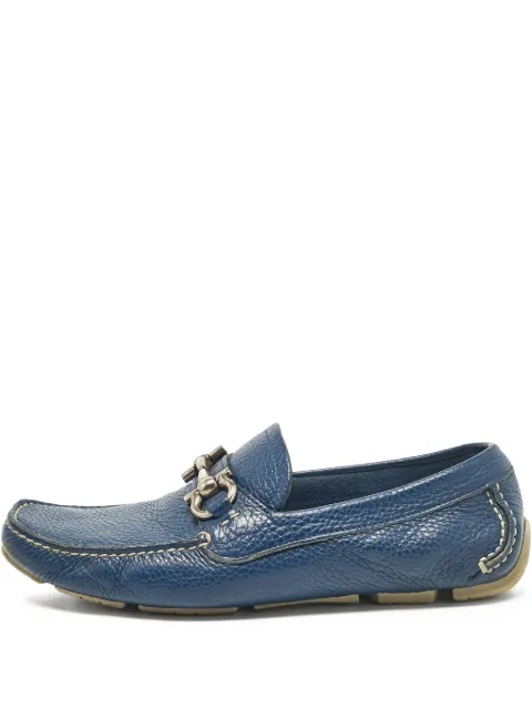 Ferragamo Pre-Owned Gancini-plaque loafers
