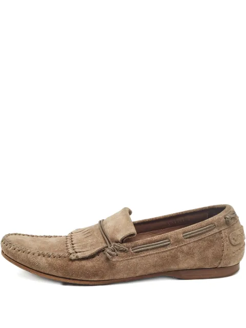 Dolce & Gabbana Pre-Owned mocasines de gamuza con flecos