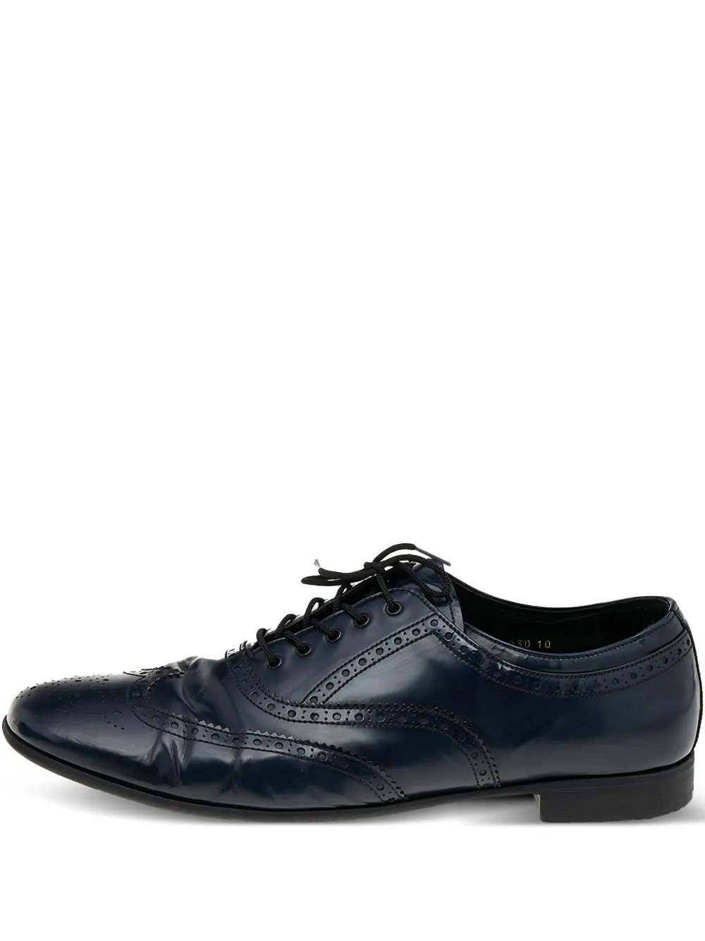 Prada Pre-Owned leather oxford shoes | Blue | Image 1