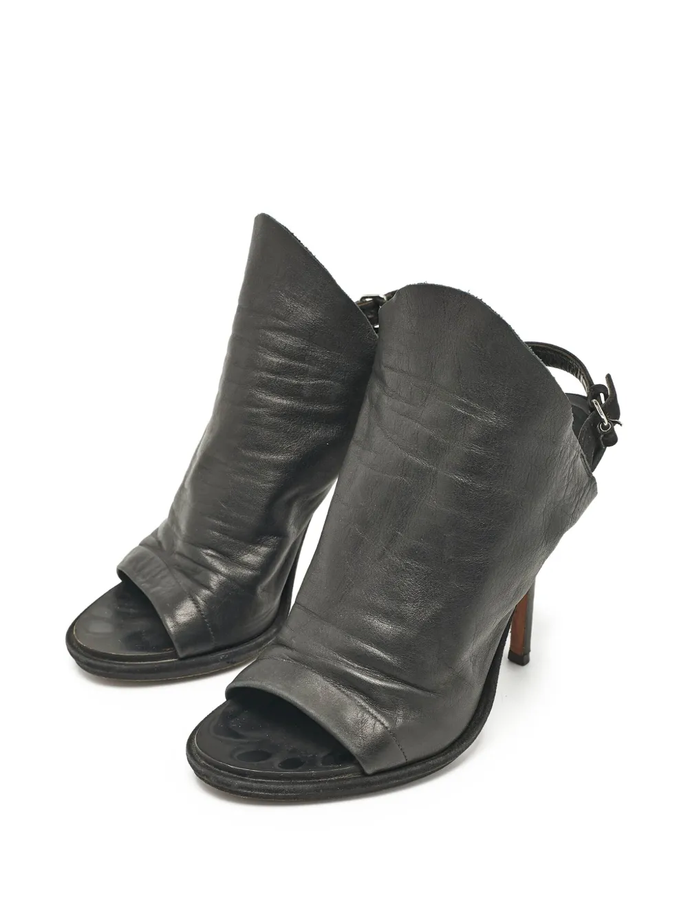 Balenciaga Pre-Owned Leren muiltjes - Zwart