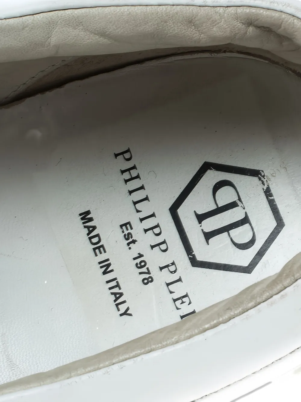 Philipp Plein レザー スリッポンスニーカー | ホワイト | FARFETCH JP