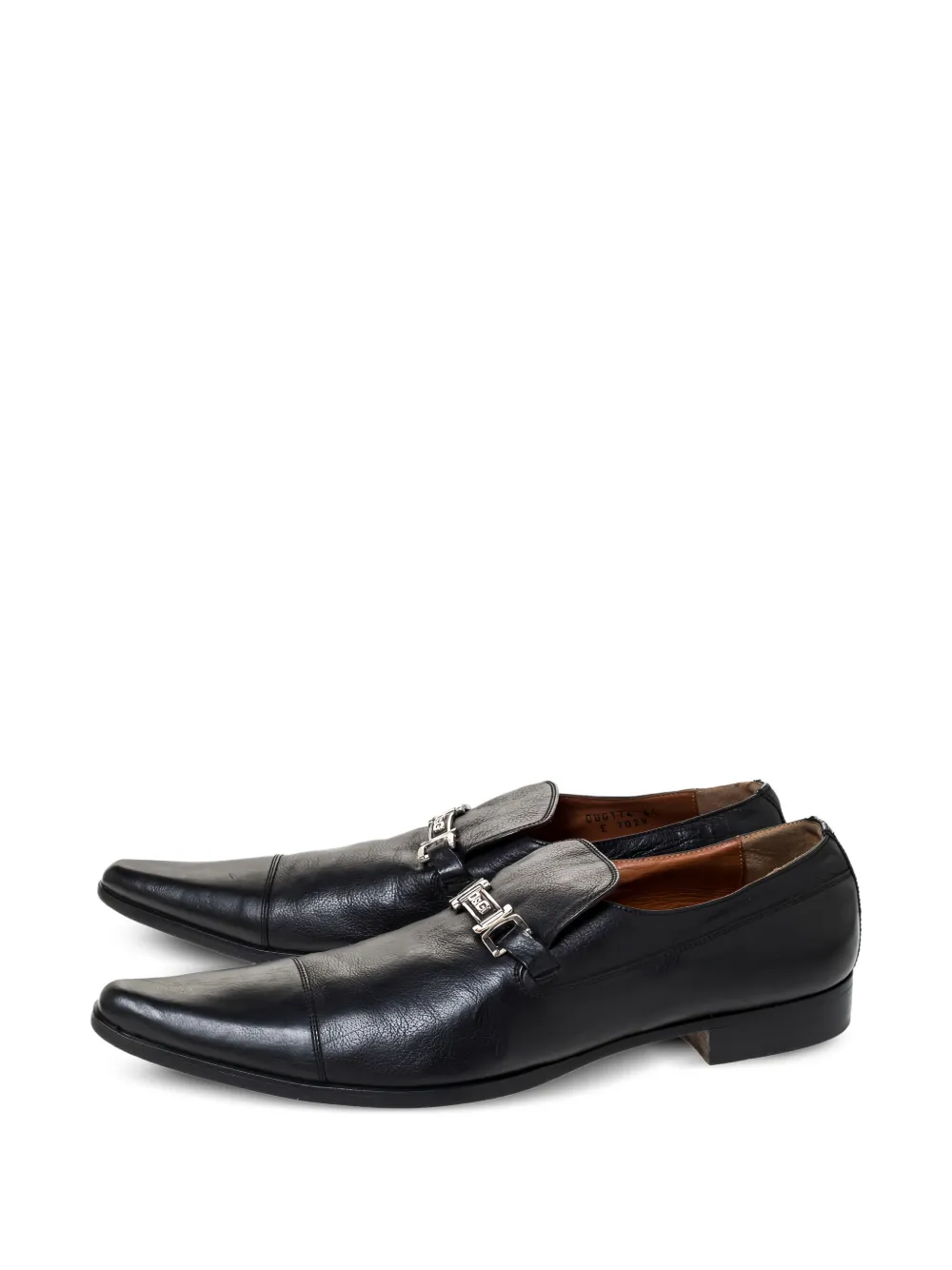 Dolce & Gabbana Pre-Owned logo-plaque leather loafers | Pre-Owned | Image 2