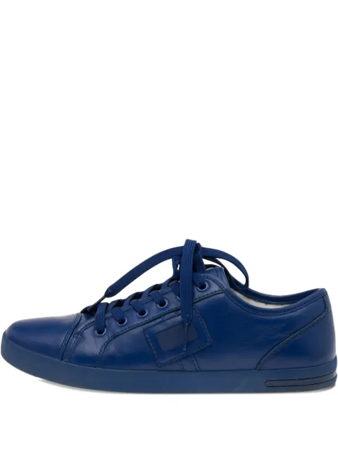 Dolce & Gabbana Pre-Owned leather lace-up sneakers