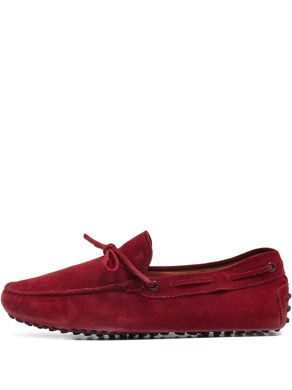 Tod's Vintage pre-owned Gommino suede loafers | Red | Image 1