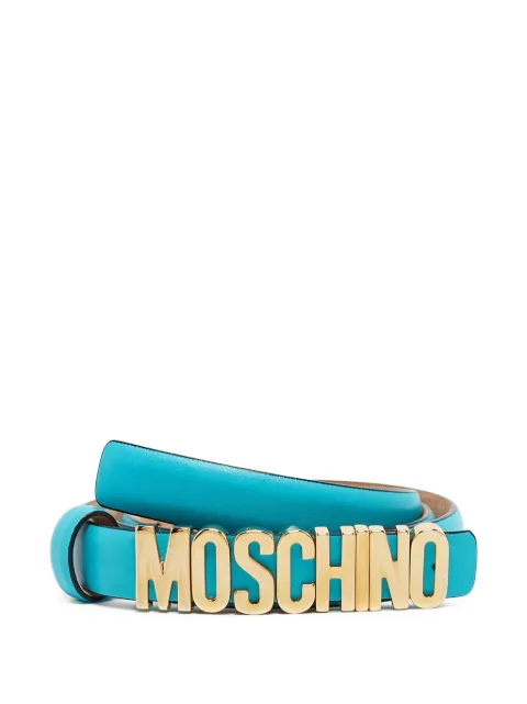 Moschino Pre-Owned logo-plaque belt