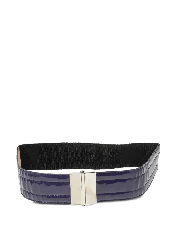 Dolce & Gabbana Pre-owned Patent-leather Belt in Purple