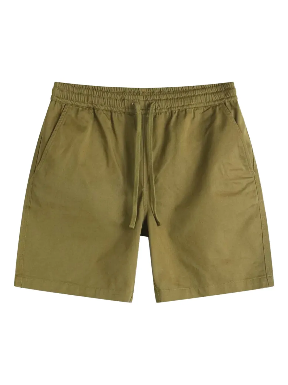 Universal Works elasticated waist shorts | Green | Image 1