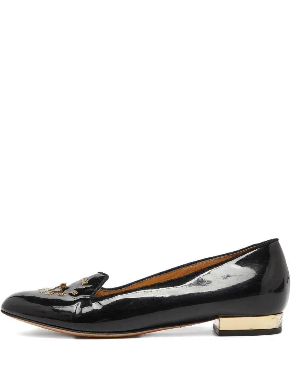 Charlotte Olympia patent leather pumps Black