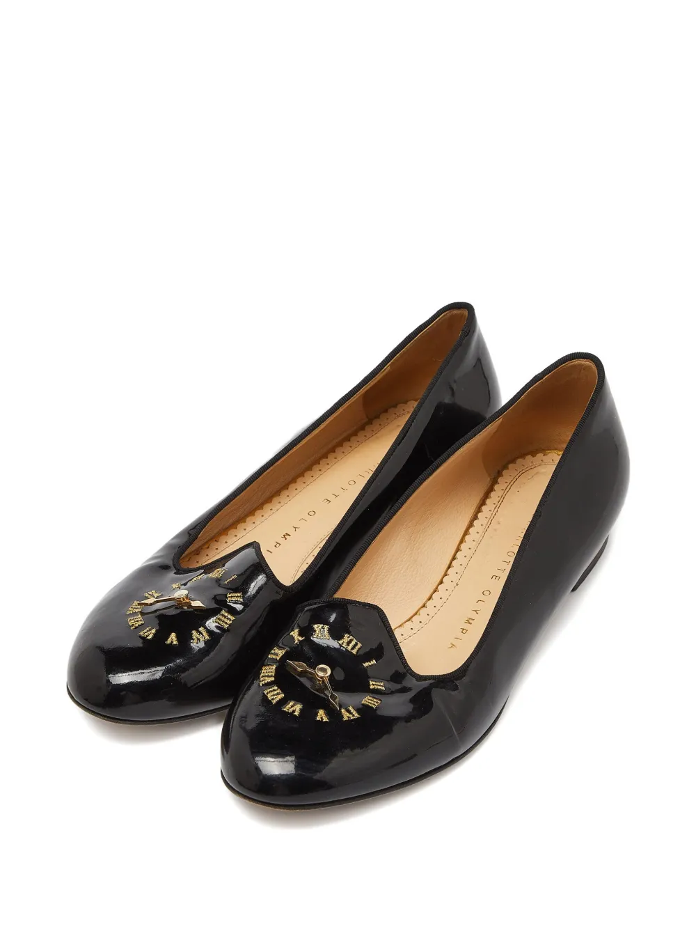 Charlotte Olympia Lakleren pumps Zwart