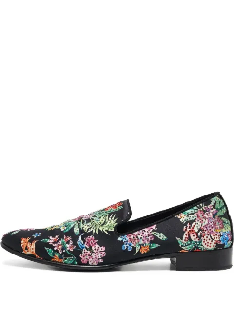 Giuseppe Zanotti Vintage mocasines con bordado floral