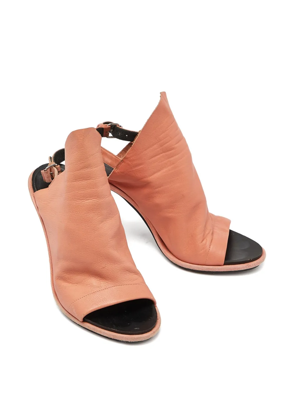 Balenciaga Pre-Owned 95 mm leren slingback sandalen - Oranje